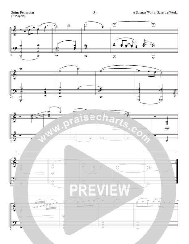 A Strange Way To Save The World (with What Child Is This) (Choral Anthem SATB) String Reduction (Lillenas Choral / Arr. Russell Mauldin)