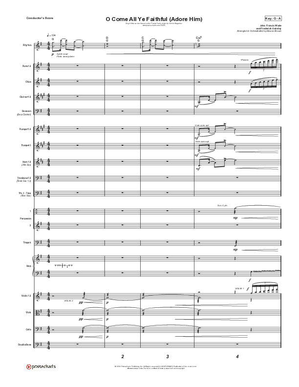 O Come All Ye Faithful (Adore Him) (Sing It Now SATB) Conductor's Score (Signature Sessions / Connor Bogardus / Arr. Mason Brown)