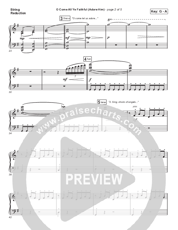 O Come All Ye Faithful (Adore Him) (Sing It Now SATB) String Reduction (Signature Sessions / Connor Bogardus / Arr. Mason Brown)