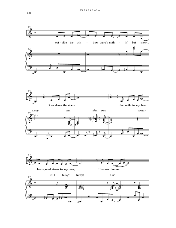 Fa La La La La (13 Song Collection) Song 12 (Piano SATB) (Word Music Choral)