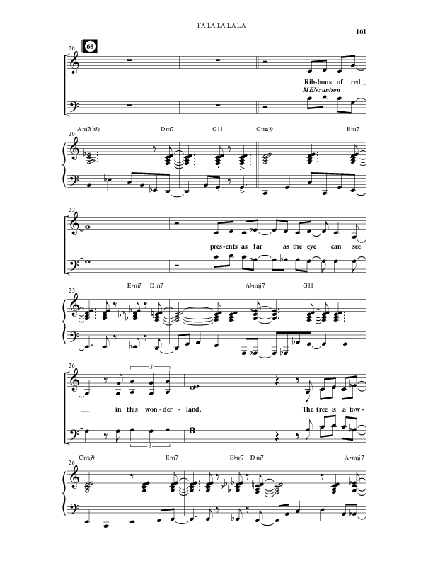 Fa La La La La (13 Song Collection) Song 12 (Piano SATB) (Word Music Choral)