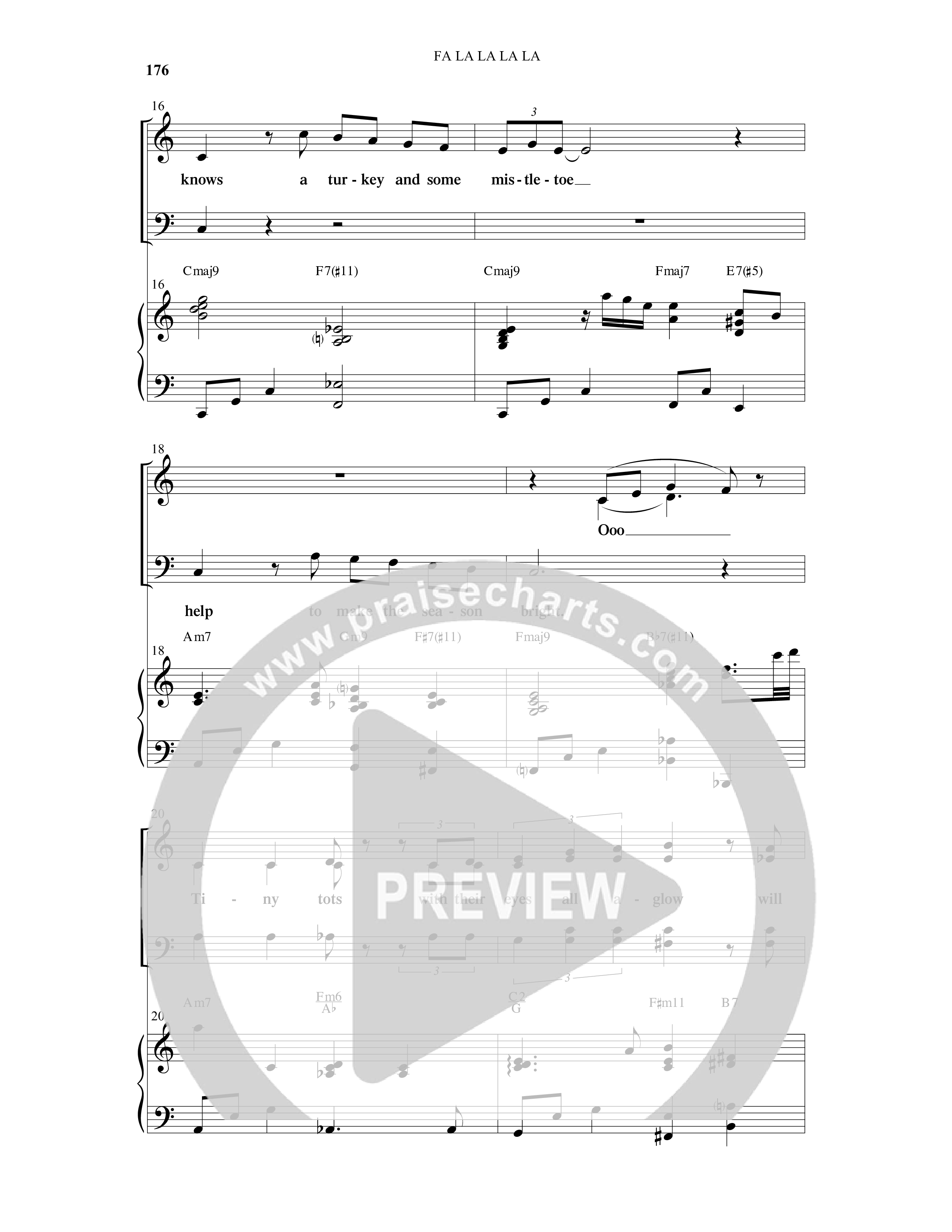Fa La La La La (13 Song Collection) Song 13 (Piano SATB) (Word Music Choral)