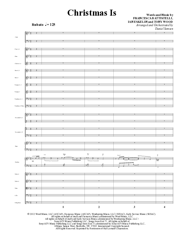 Fa La La La La (13 Song Collection) Song 5 (Orchestration) (Word Music Choral)