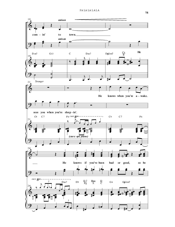 Fa La La La La (13 Song Collection) Song 6 (Piano SATB) (Word Music Choral)