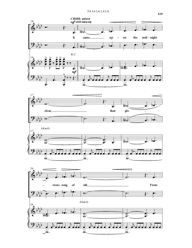 Fa La La La La (13 Song Collection) Song 9 (Piano SATB) (Word Music Choral)