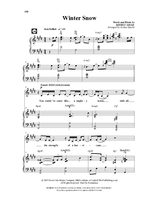 Fantasia Noel (11 Song Collection) Song 11 (Piano SATB) (Word Music Choral)