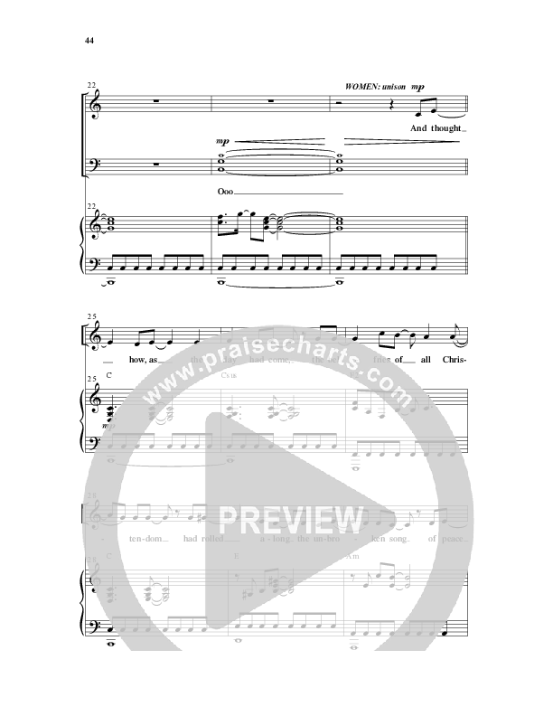 Fantasia Noel (11 Song Collection) Song 4 (Piano SATB) (Word Music Choral)