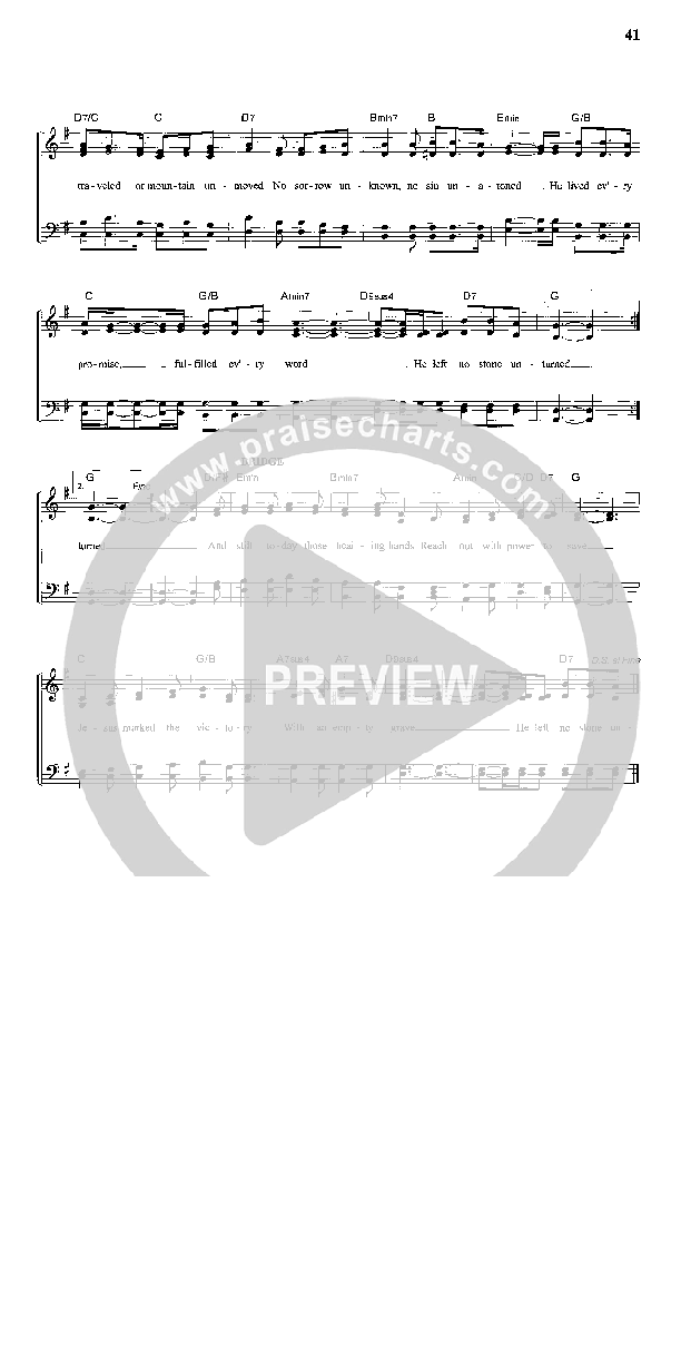 No Stone Unturned Lead Sheet (Ann Downing)