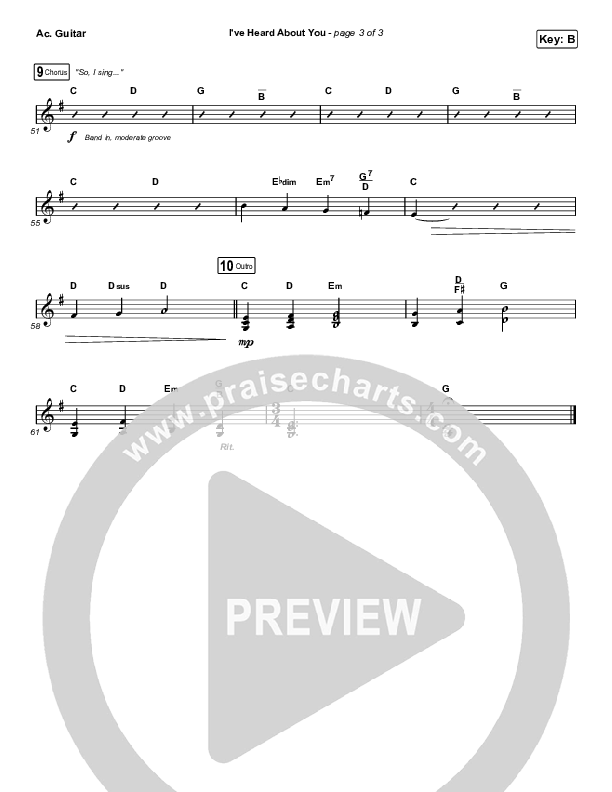 I've Heard About You Acoustic Guitar (Crowder)