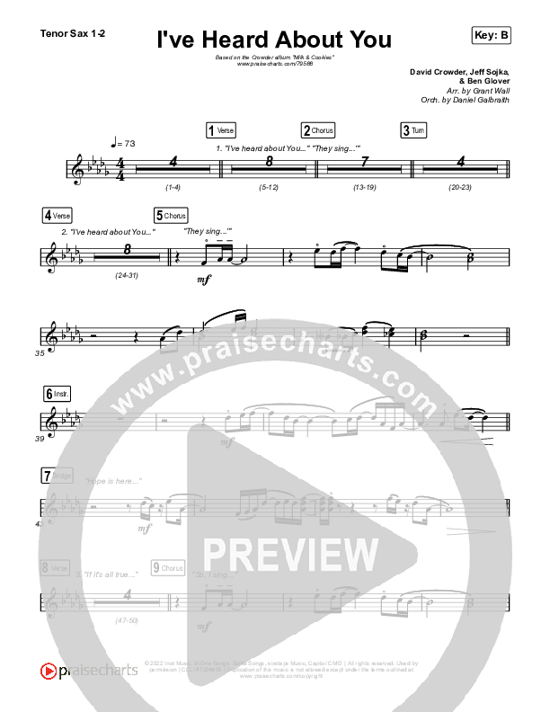 I've Heard About You Sax Pack (Crowder)