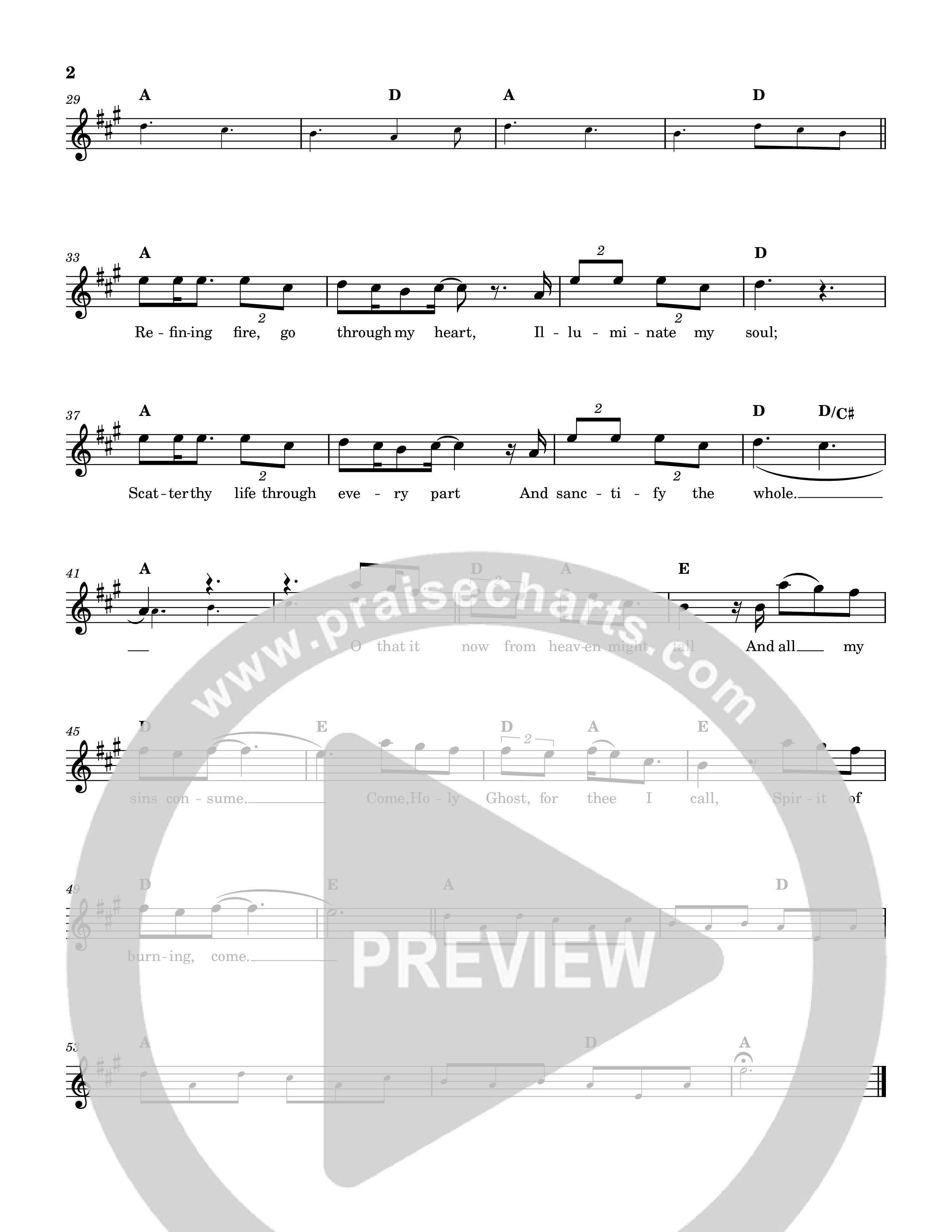 Jesus Thine All Victorious Love Lead Sheet Melody (Reawaken Hymns)