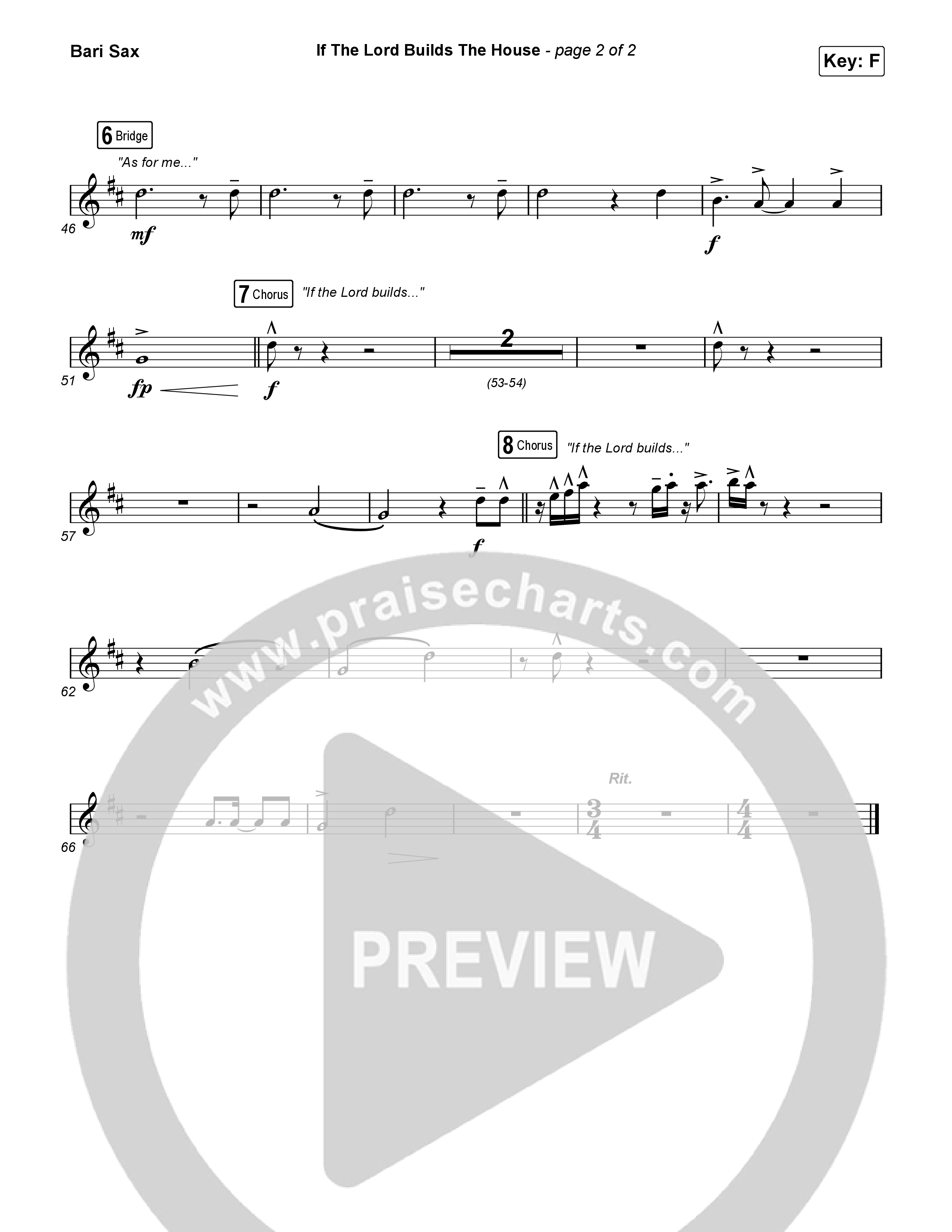 If The Lord Builds The House (Worship Choir SAB) Bari Sax (Hope Darst / Jon Reddick / Arr. Mason Brown)