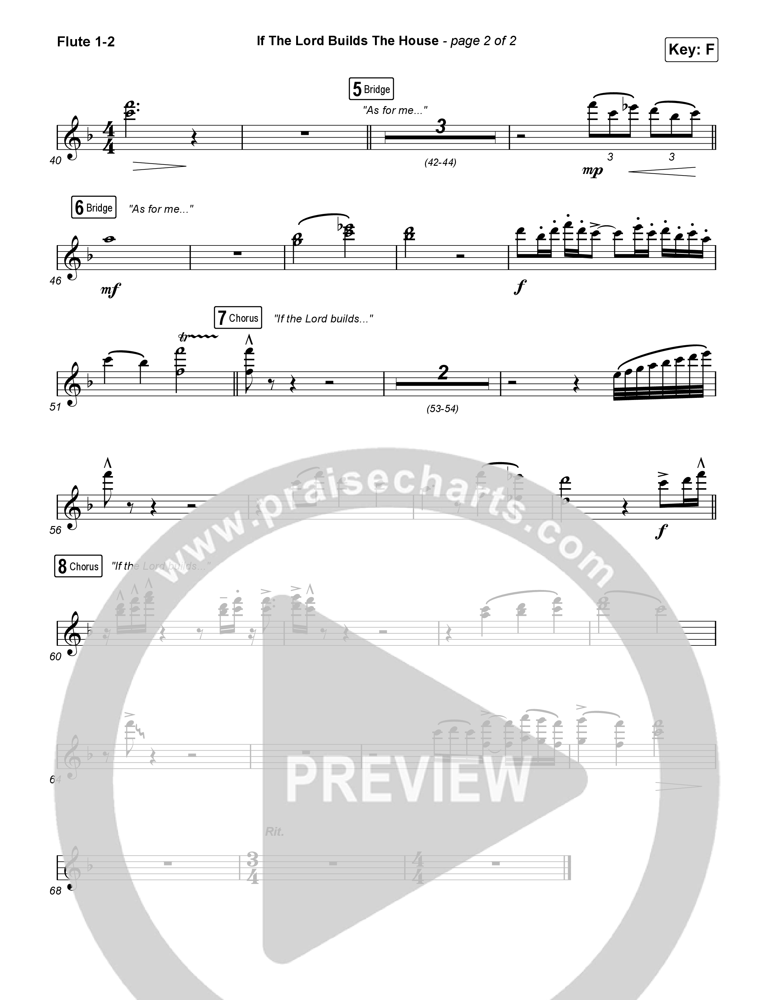 If The Lord Builds The House (Worship Choir SAB) Flute 1/2 (Hope Darst / Jon Reddick / Arr. Mason Brown)
