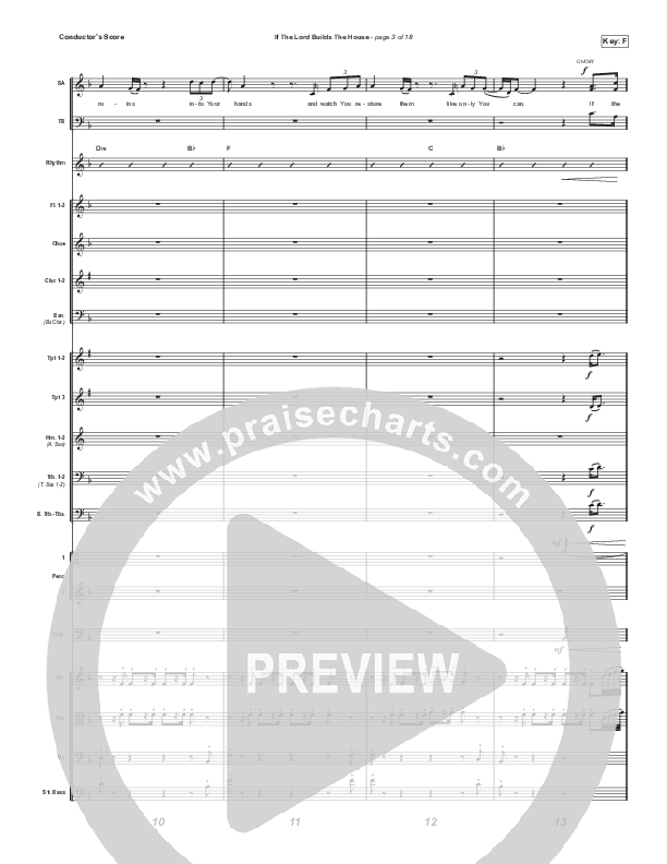 If The Lord Builds The House (Worship Choir SAB) Conductor's Score (Hope Darst / Jon Reddick / Arr. Mason Brown)