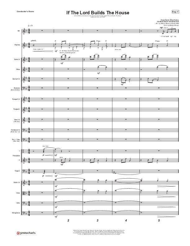 If The Lord Builds The House (Unison/2-Part Choir) Conductor's Score (Hope Darst / Jon Reddick / Arr. Mason Brown)