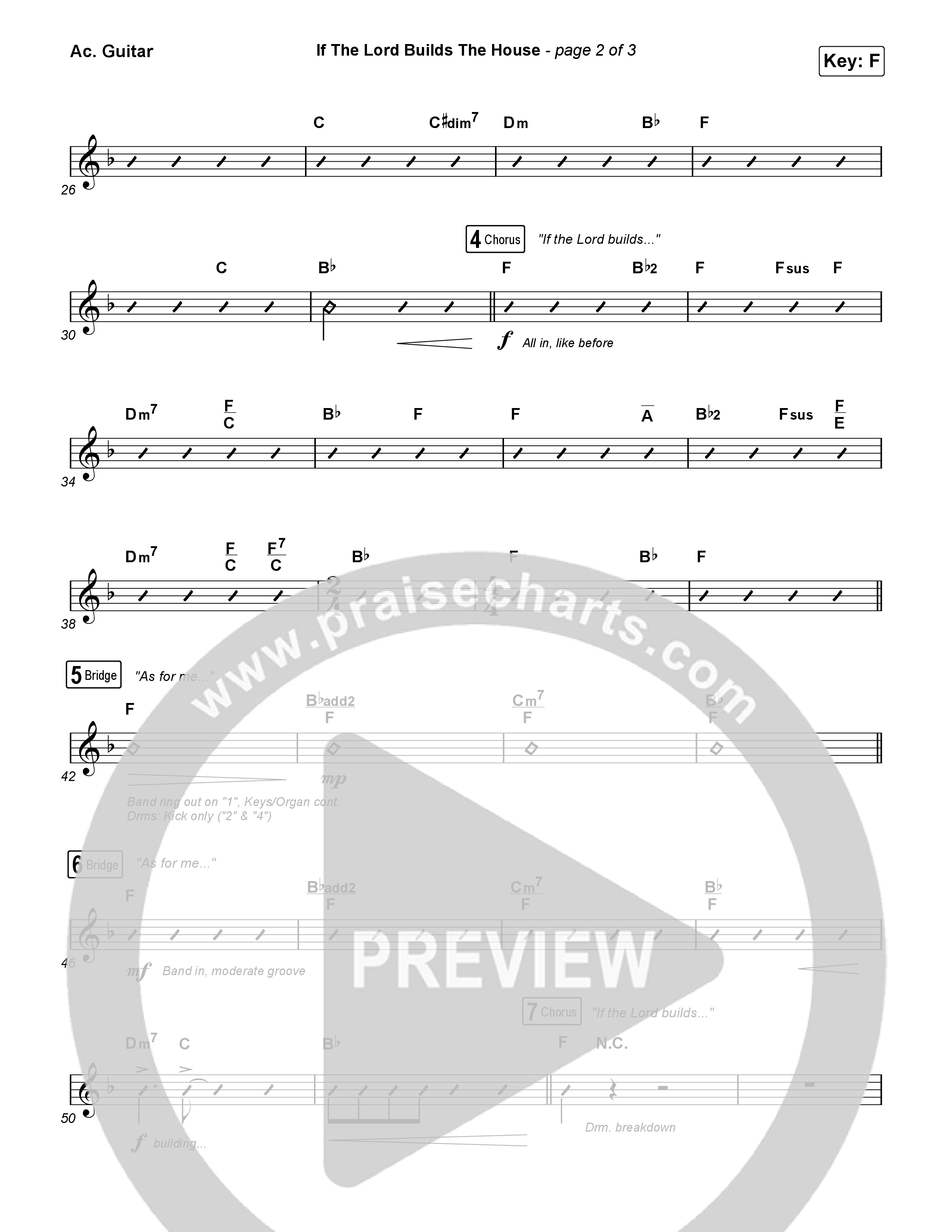 If The Lord Builds The House (Sing It Now SATB) Acoustic Guitar (Hope Darst / Jon Reddick / Arr. Mason Brown)