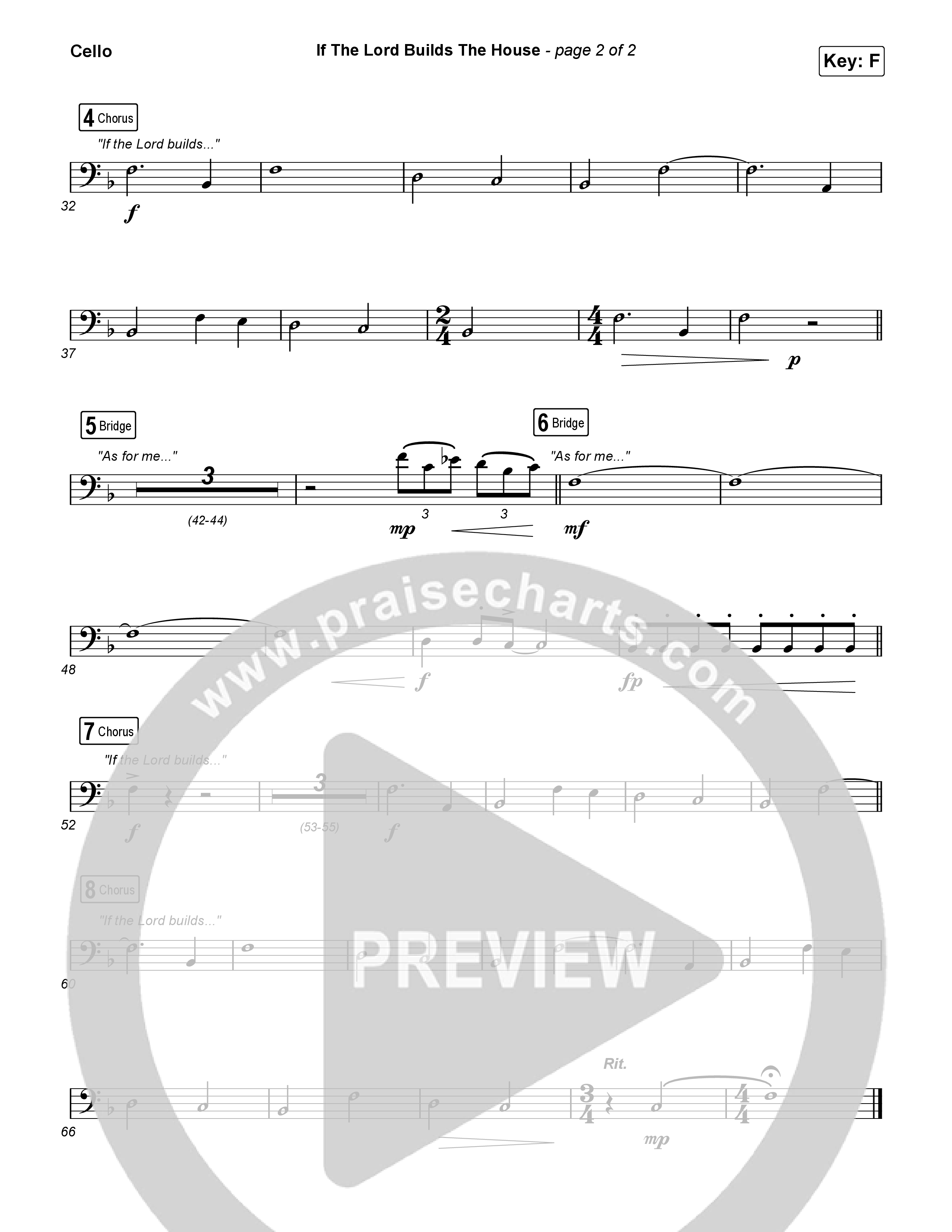 If The Lord Builds The House (Sing It Now SATB) Cello (Hope Darst / Jon Reddick / Arr. Mason Brown)