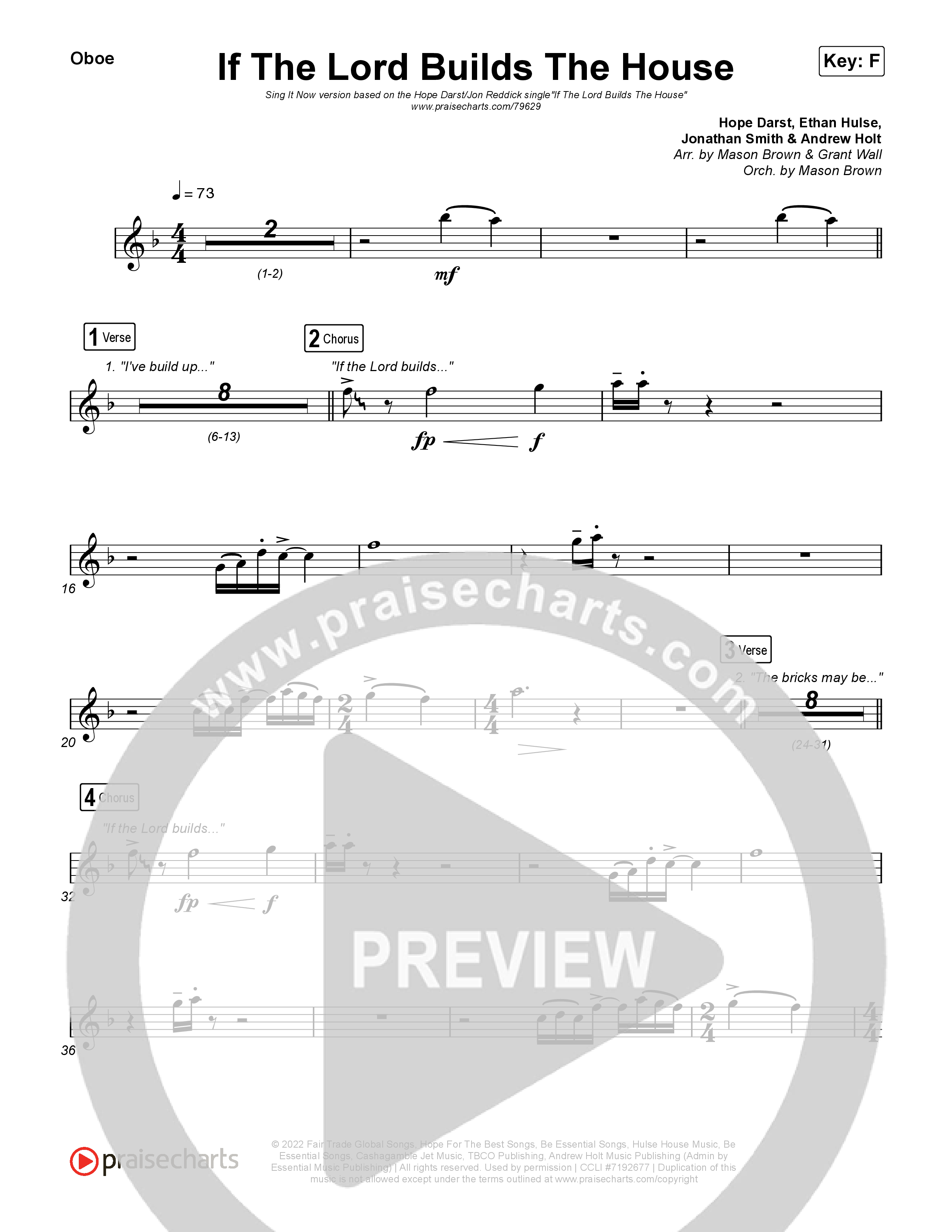 If The Lord Builds The House (Sing It Now SATB) Wind Pack (Hope Darst / Jon Reddick / Arr. Mason Brown)