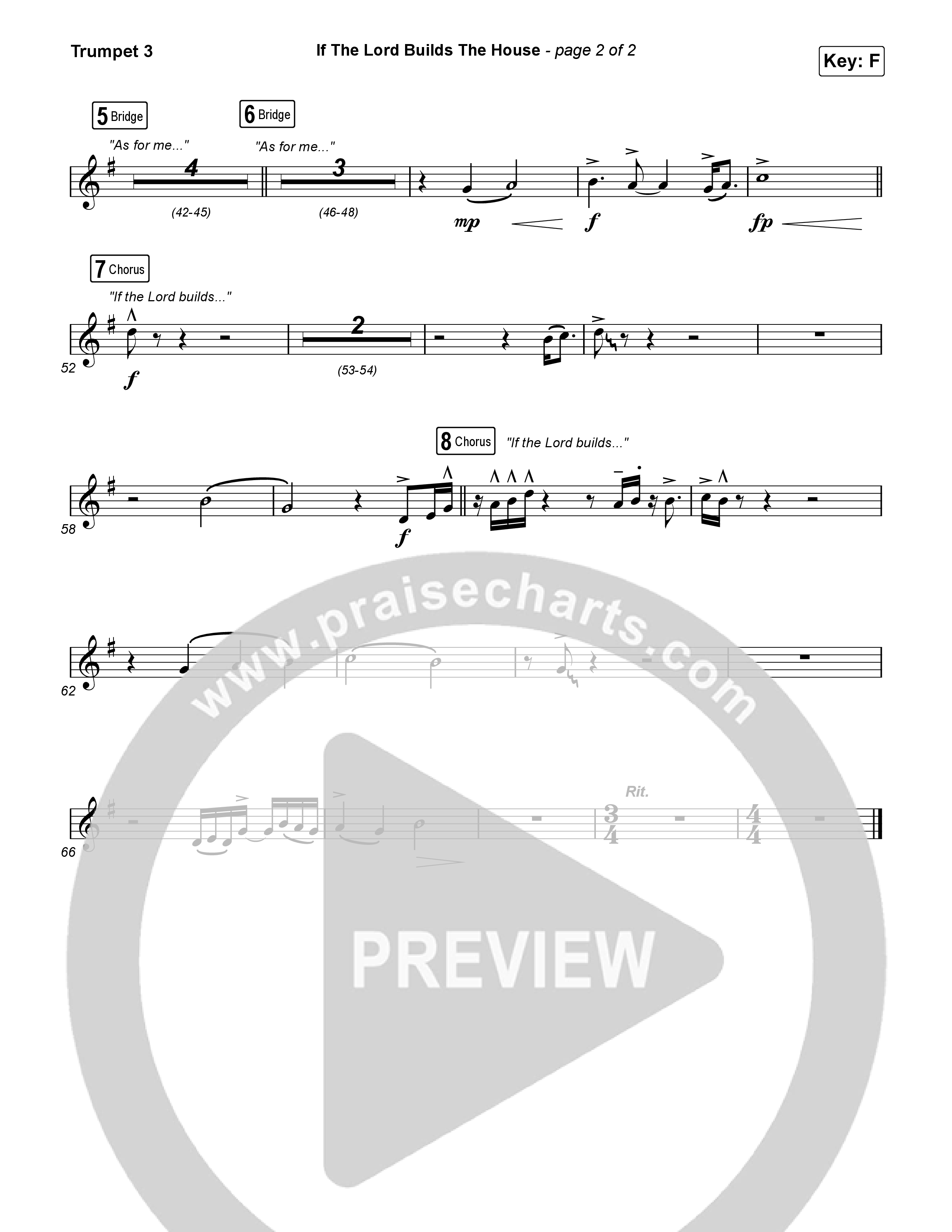 If The Lord Builds The House (Sing It Now SATB) Trumpet 3 (Hope Darst / Jon Reddick / Arr. Mason Brown)