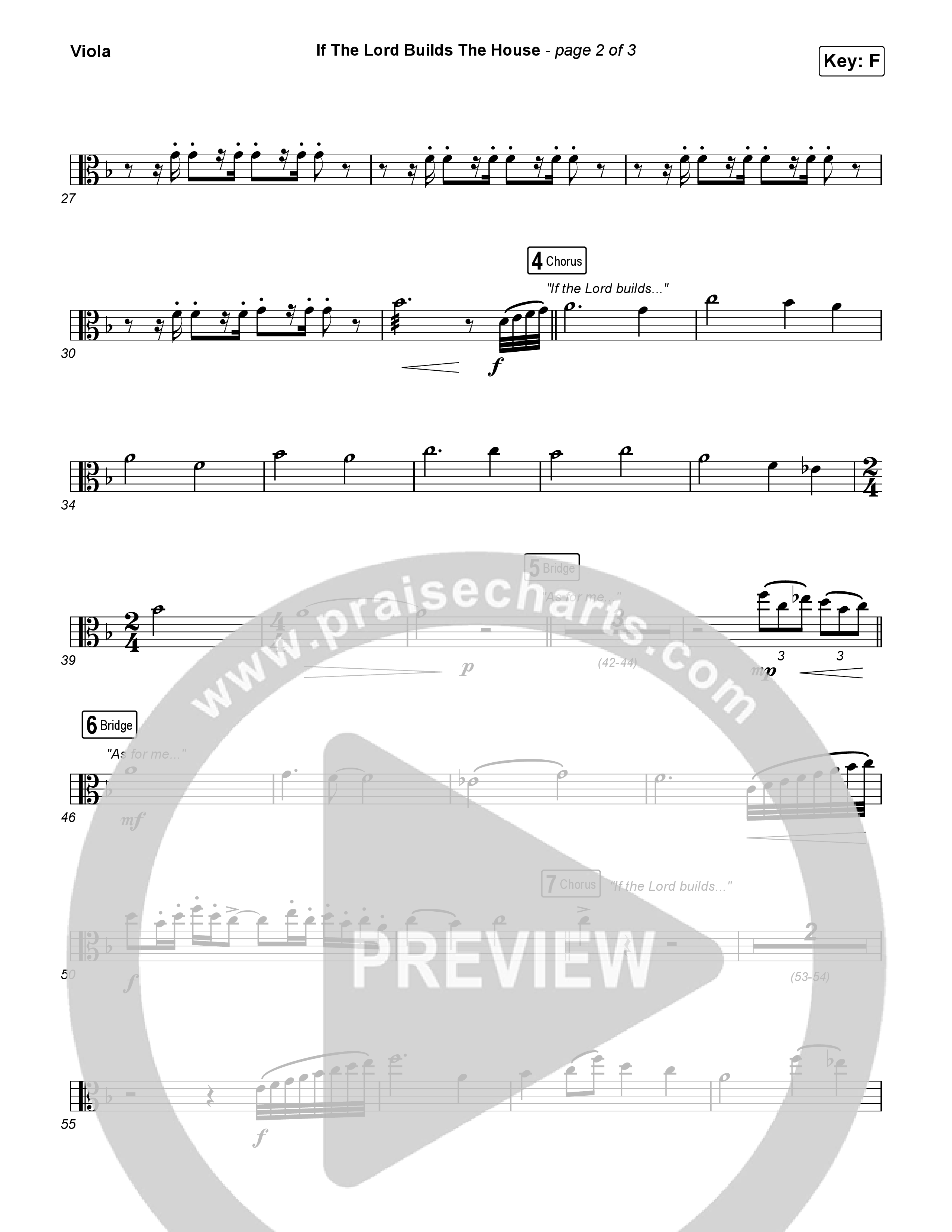 If The Lord Builds The House (Sing It Now SATB) Viola (Hope Darst / Jon Reddick / Arr. Mason Brown)