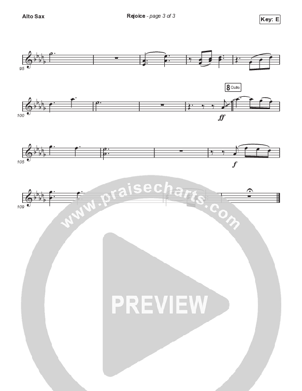 Rejoice (Choral Anthem SATB) Sax Pack (Keith & Kristyn Getty / Rend Collective / Arr. Mason Brown)