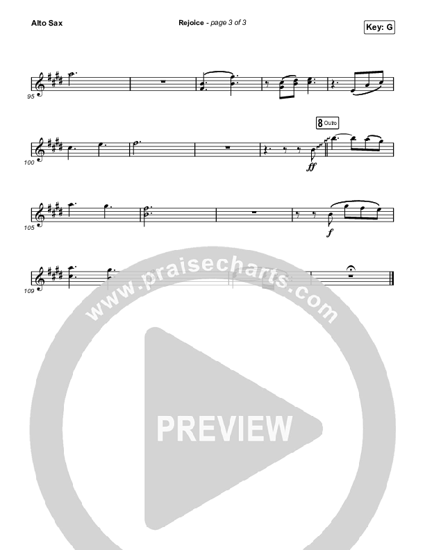 Rejoice (Worship Choir SAB) Sax Pack (Keith & Kristyn Getty / Rend Collective / Arr. Mason Brown)