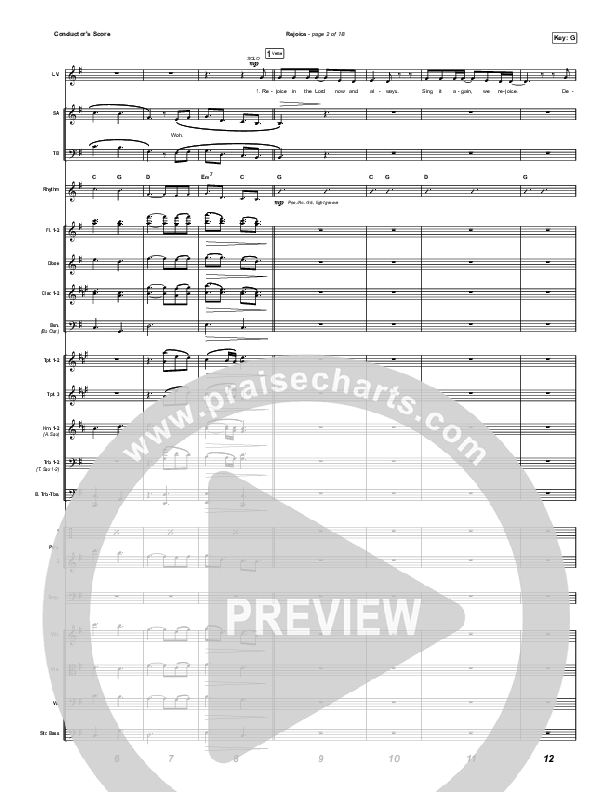 Rejoice (Worship Choir SAB) Conductor's Score (Keith & Kristyn Getty / Rend Collective / Arr. Mason Brown)