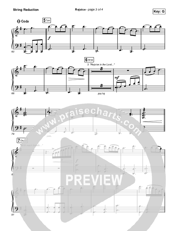 Rejoice (Worship Choir SAB) String Reduction (Keith & Kristyn Getty / Rend Collective / Arr. Mason Brown)