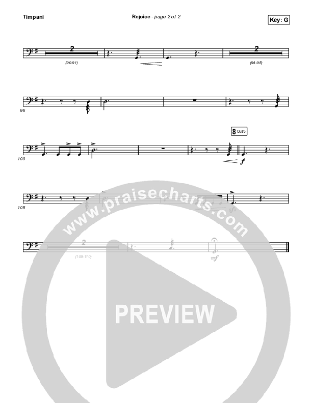 Rejoice (Worship Choir SAB) Timpani (Keith & Kristyn Getty / Rend Collective / Arr. Mason Brown)