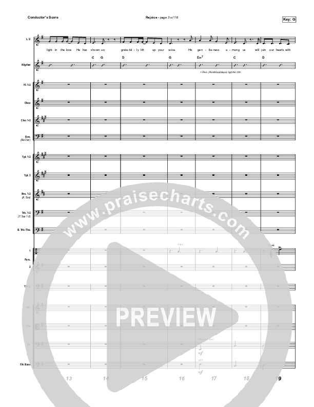 Rejoice (Unison/2-Part Choir) Conductor's Score (Keith & Kristyn Getty / Rend Collective / Arr. Mason Brown)