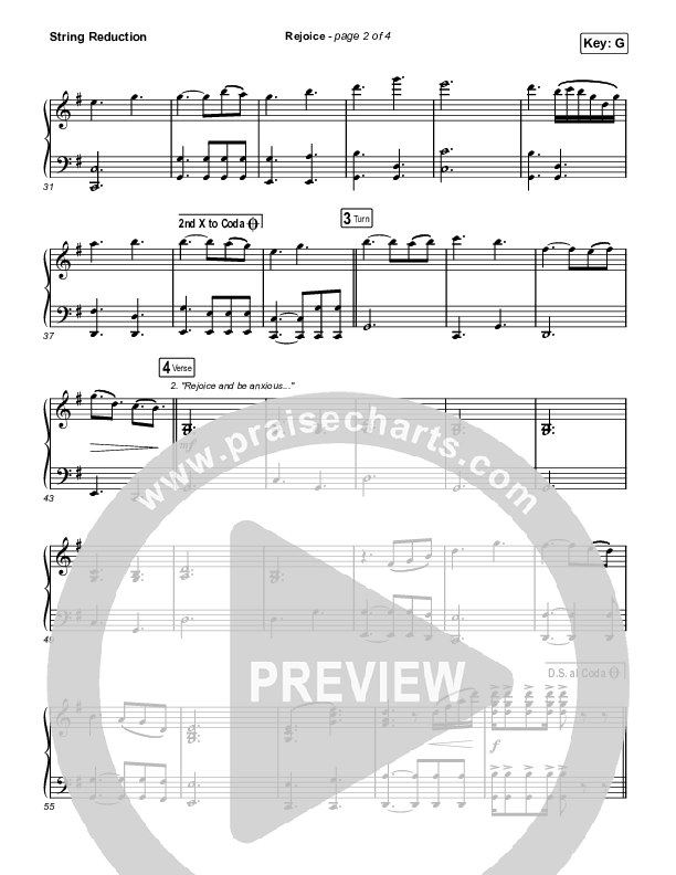 Rejoice (Unison/2-Part Choir) String Reduction (Keith & Kristyn Getty / Rend Collective / Arr. Mason Brown)