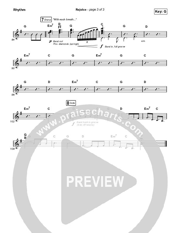 Rejoice (Sing It Now SATB) Rhythm Pack (Keith & Kristyn Getty / Rend Collective / Arr. Mason Brown)