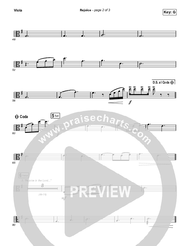 Rejoice (Sing It Now SATB) Viola (Keith & Kristyn Getty / Rend Collective / Arr. Mason Brown)