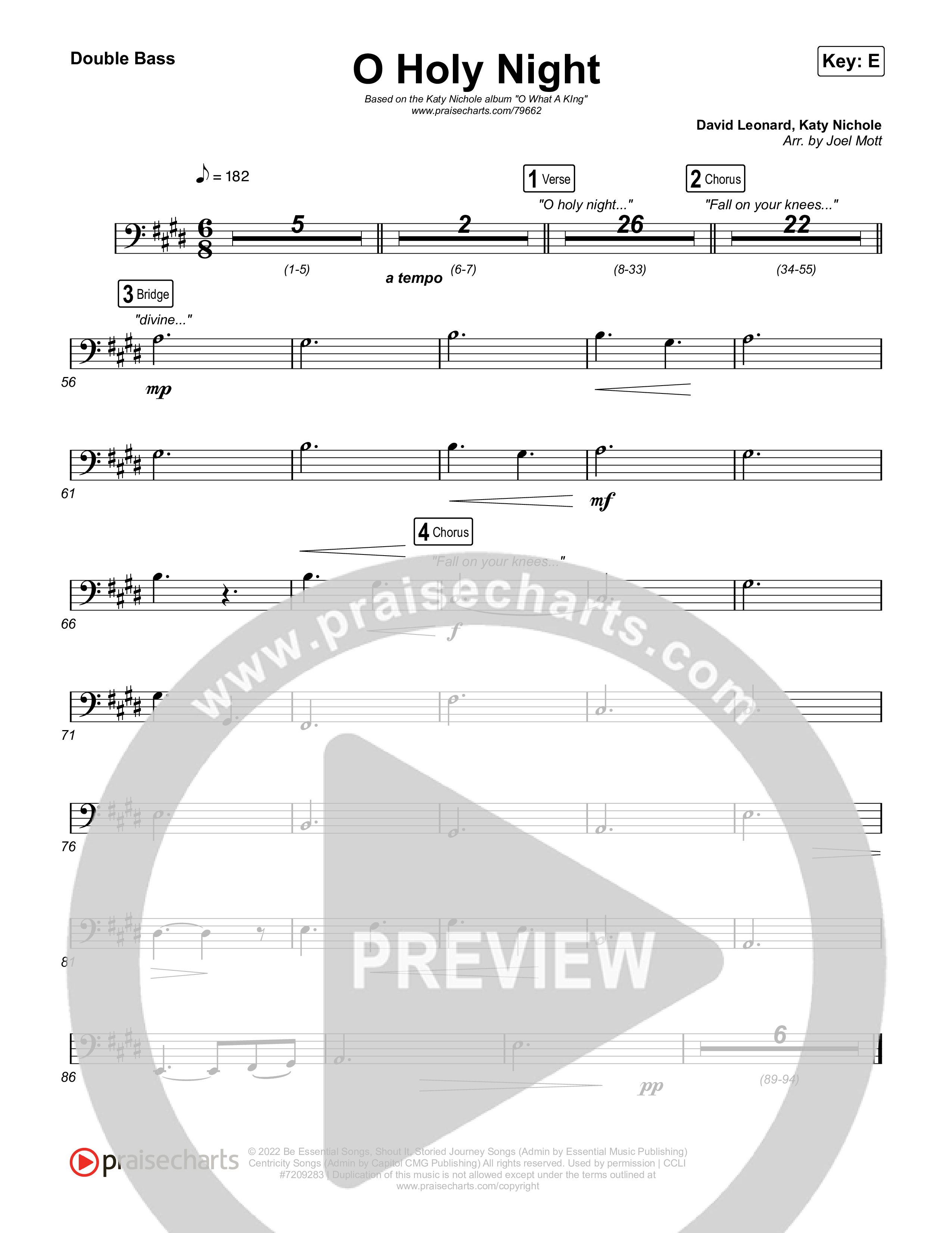 O Holy Night Double Bass (Katy Nichole)