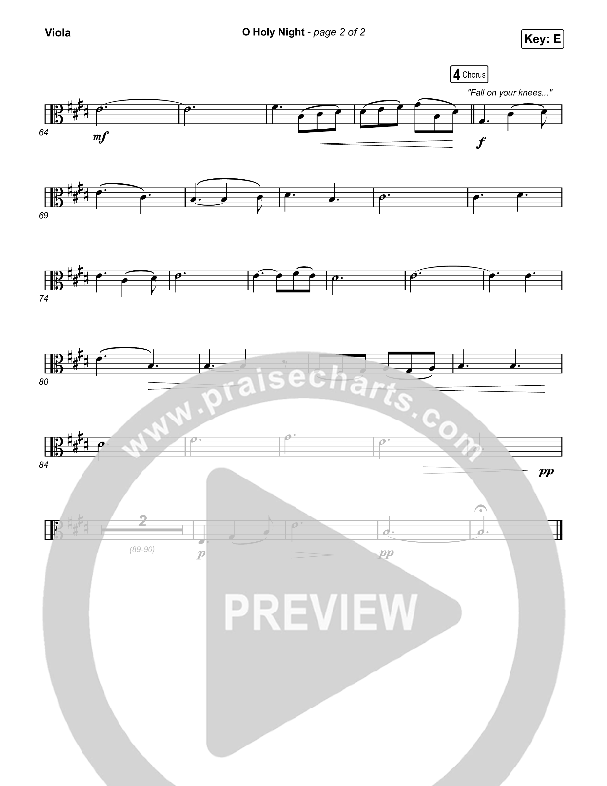 O Holy Night Viola (Katy Nichole)