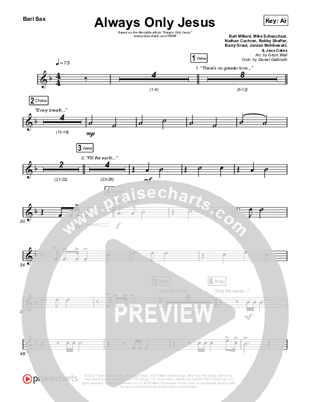 Always Only Jesus  Bari Sax (MercyMe)