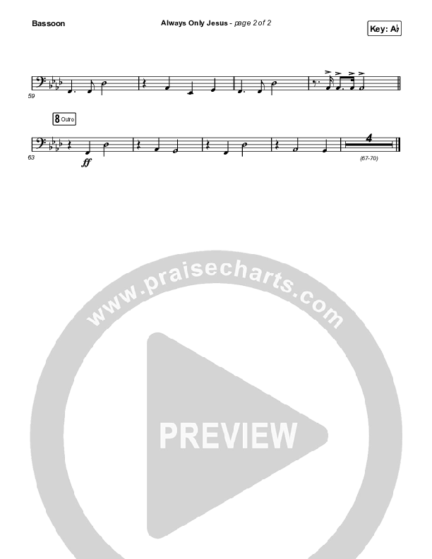 Always Only Jesus  Bassoon (MercyMe)