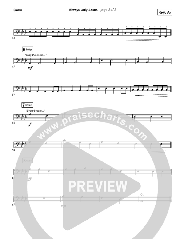 Always Only Jesus  Cello (MercyMe)