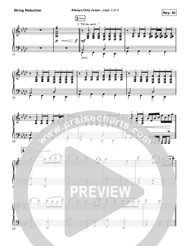 Always Only Jesus  String Reduction (MercyMe)