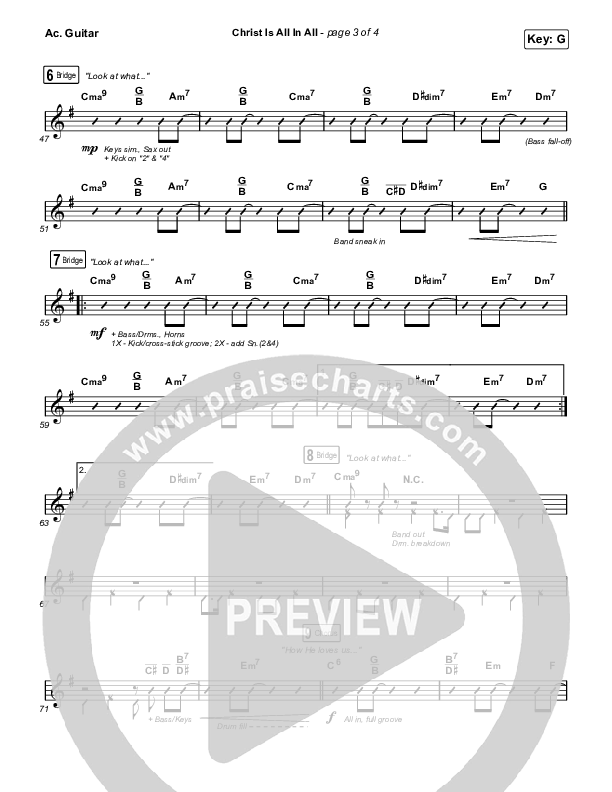 Christ Is All In All (Choral Anthem SATB) Acoustic Guitar (Keith & Kristyn Getty / Arr. Luke Gambill)