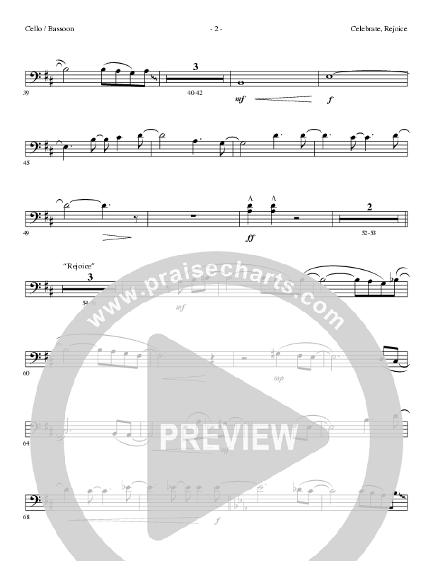 Celebrate Rejoice with O Come O Come Emmanuel (Choral Anthem SATB) Cello (Lillenas Choral / Arr. Mike Speck / Arr. Tim Parton / Orch. Cliff Duren)