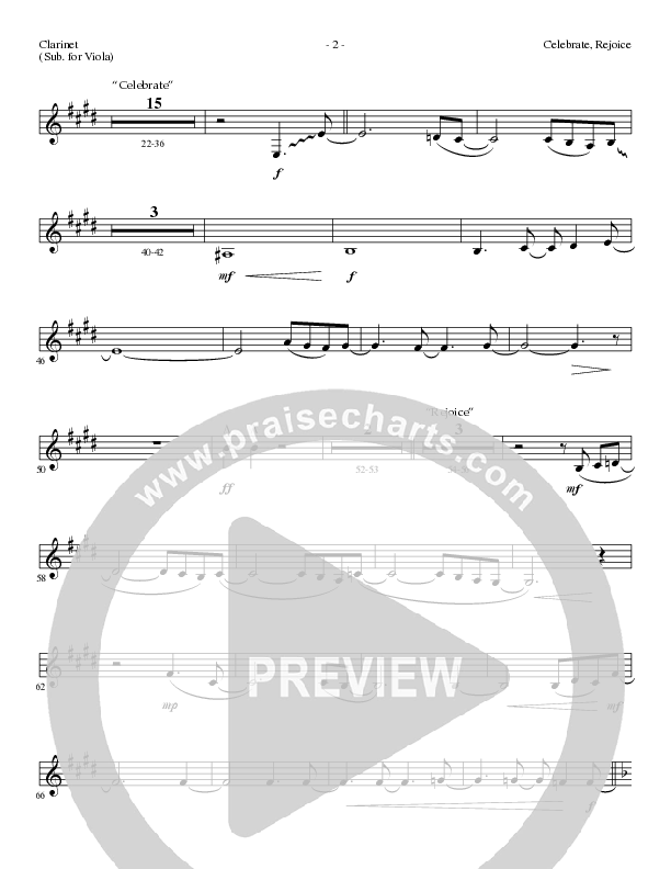Celebrate Rejoice with O Come O Come Emmanuel (Choral Anthem SATB) Clarinet 3 (Lillenas Choral / Arr. Mike Speck / Arr. Tim Parton / Orch. Cliff Duren)