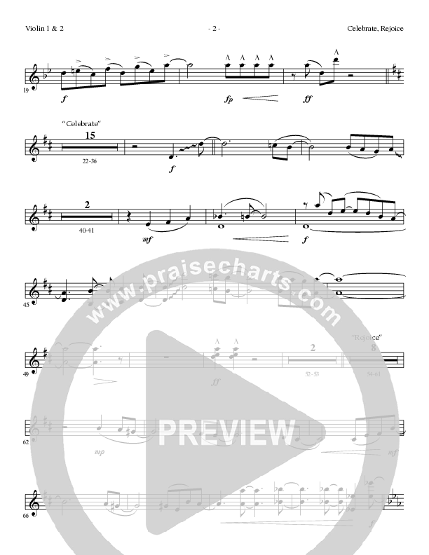 Celebrate Rejoice with O Come O Come Emmanuel (Choral Anthem SATB) Violin 1/2 (Lillenas Choral / Arr. Mike Speck / Arr. Tim Parton / Orch. Cliff Duren)