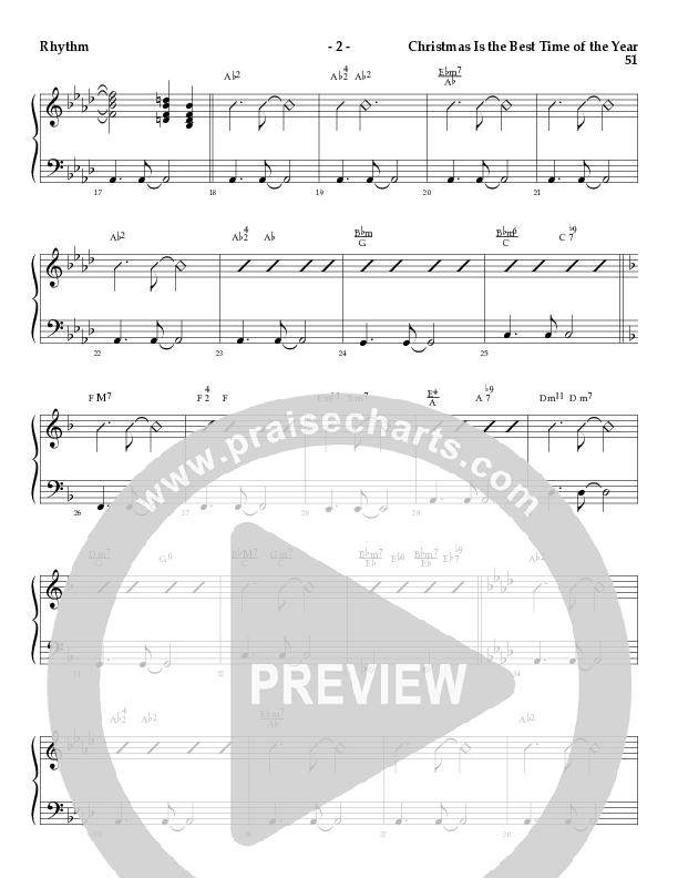 Christmas Is The Best Time Of The Year with Deck The Halls, Jingle Bells (Choral Anthem SATB) Rhythm Chart (Lillenas Choral / Arr. Richard Kingsmore)