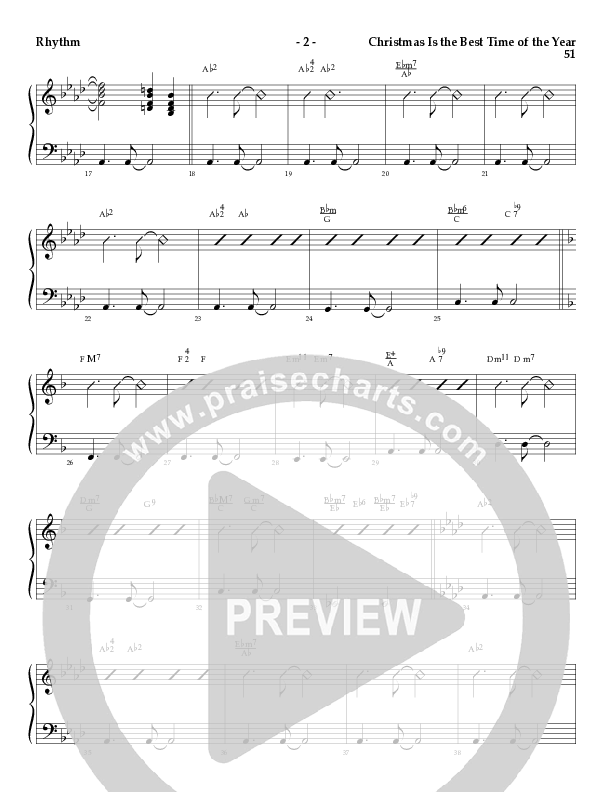 Christmas Is The Best Time Of The Year with Deck The Halls, Jingle Bells (Choral Anthem SATB) Rhythm Chart (Lillenas Choral / Arr. Richard Kingsmore)