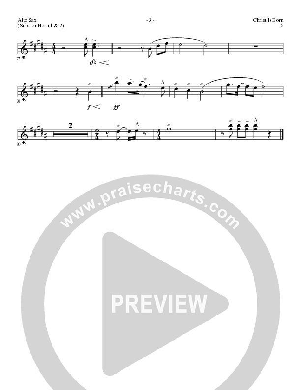 Christ Is Born with Angels From The Realms, O Come All Ye Faithful, Hark The Herald Angels Sing (Choral Anthem SATB) Alto Sax (Lillenas Choral / Arr. Mike Speck / Arr. Cliff Duren / Orch. Chris McDonald)