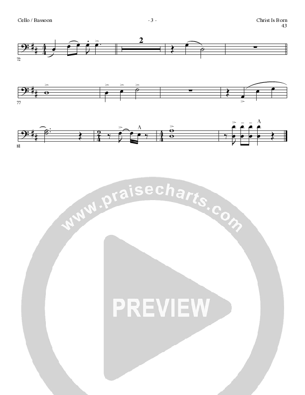 Christ Is Born with Angels From The Realms, O Come All Ye Faithful, Hark The Herald Angels Sing (Choral Anthem SATB) Cello (Lillenas Choral / Arr. Mike Speck / Arr. Cliff Duren / Orch. Chris McDonald)