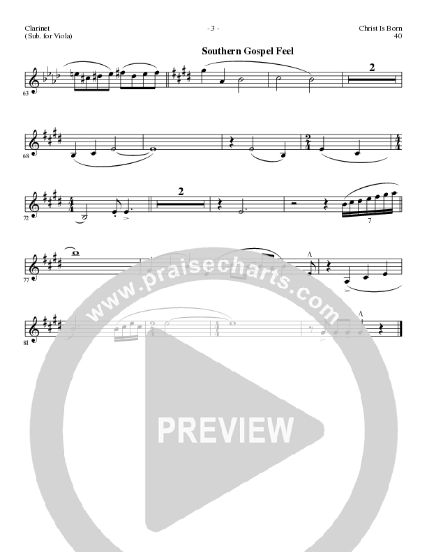 Christ Is Born with Angels From The Realms, O Come All Ye Faithful, Hark The Herald Angels Sing (Choral Anthem SATB) Clarinet (Lillenas Choral / Arr. Mike Speck / Arr. Cliff Duren / Orch. Chris McDonald)