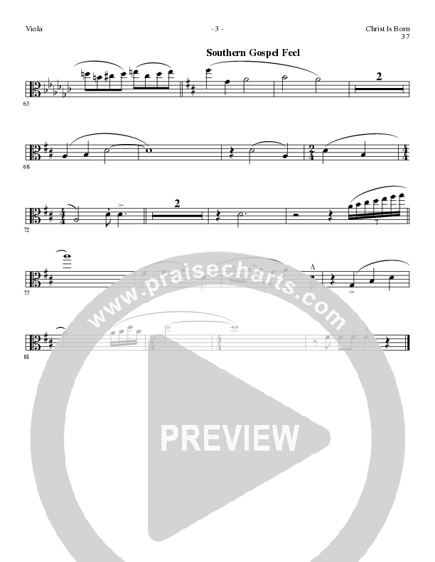 Christ Is Born with Angels From The Realms, O Come All Ye Faithful, Hark The Herald Angels Sing (Choral Anthem SATB) Viola (Lillenas Choral / Arr. Mike Speck / Arr. Cliff Duren / Orch. Chris McDonald)