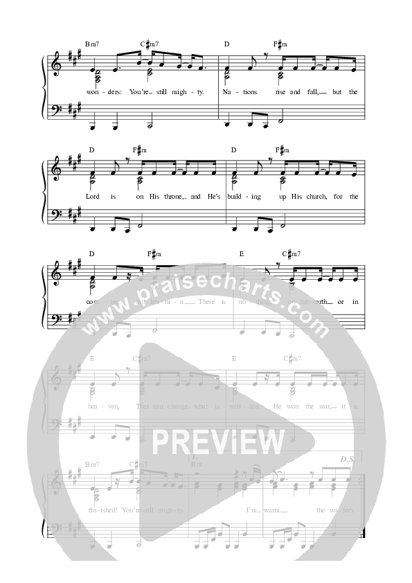 Still Mighty Lead Sheet (SAT) (Leeland)